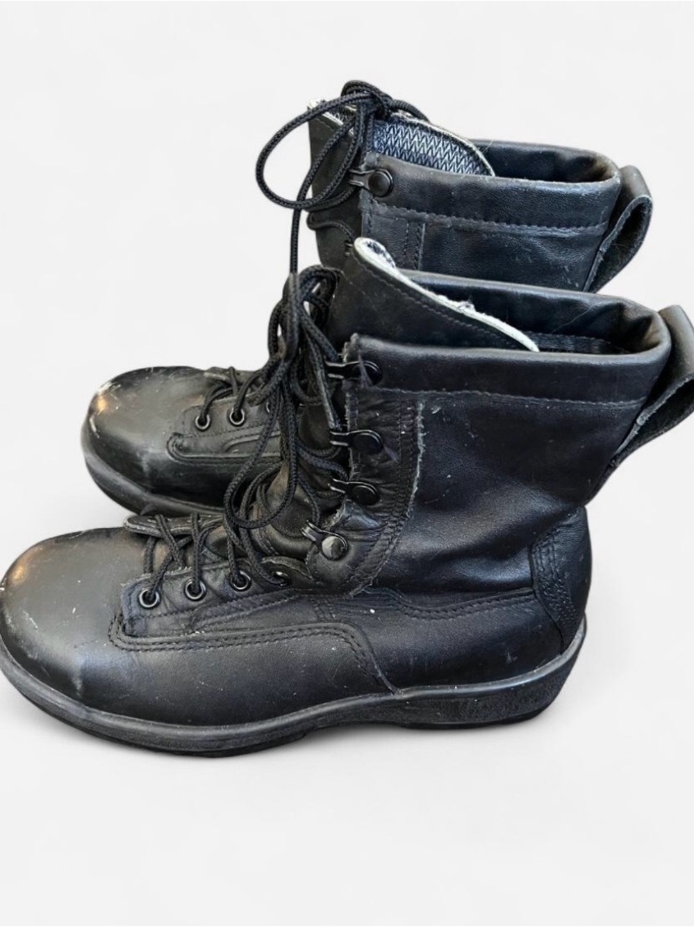 Wellco Black Military Flight Deck Boots